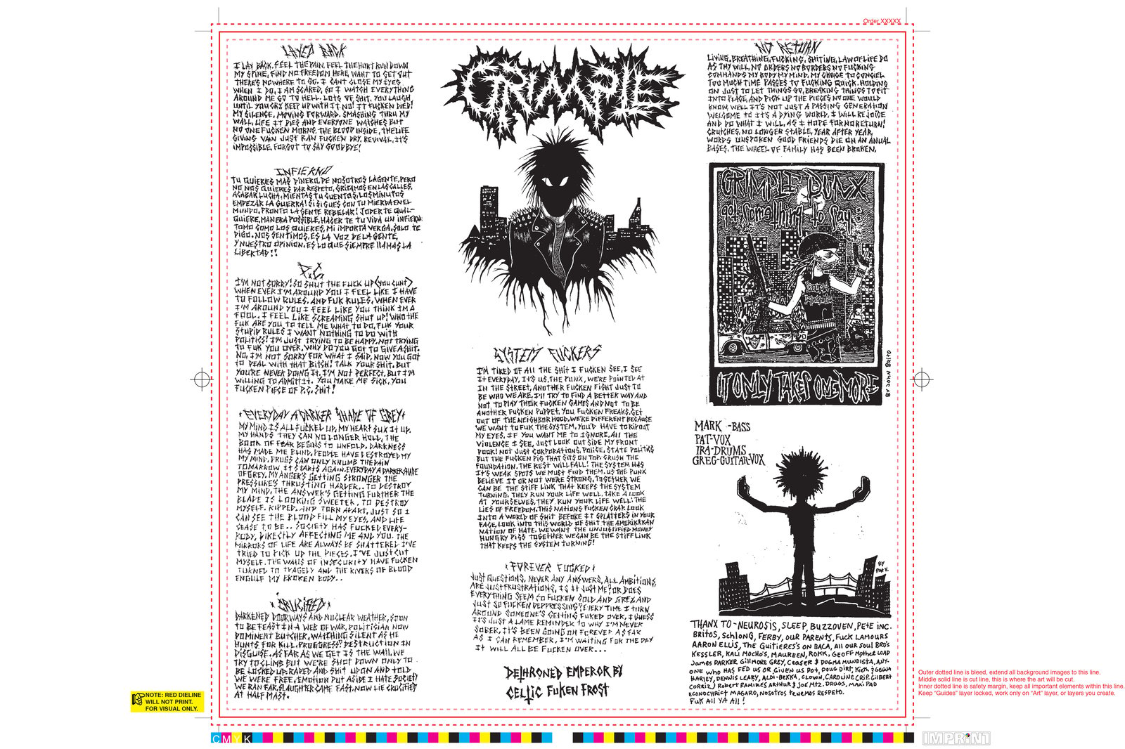​激レア盤 Grimple / Logical Nonsense スプリットLP GRIMPLE / LOGICAL NONSENSE SPLIT LP LIMITED TO 150 BLUE / GREY
